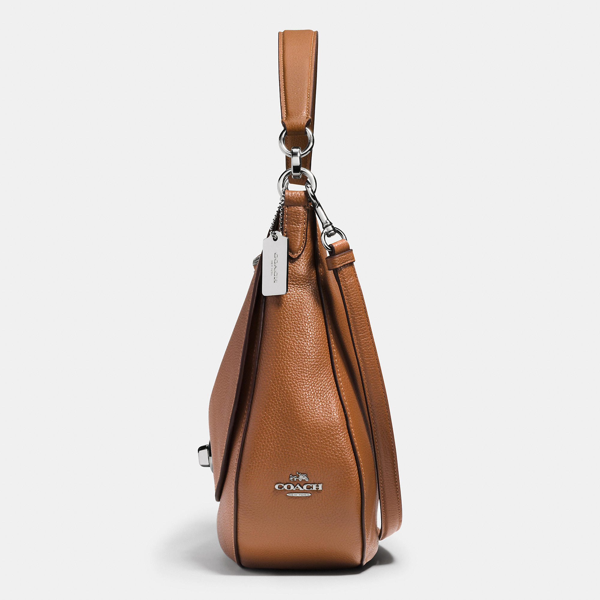 Brand Coach Turnlock Hobo In Pebble Leather | Women